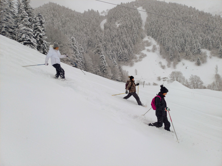 Descente en raquettes Luchon